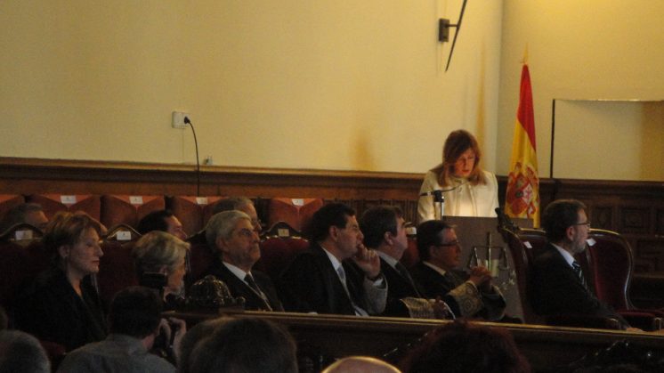 La presidenta de la Junta de Andalucía, Susana Díaz, en uno de los momentos de su intervención. Foto: N.S.L.